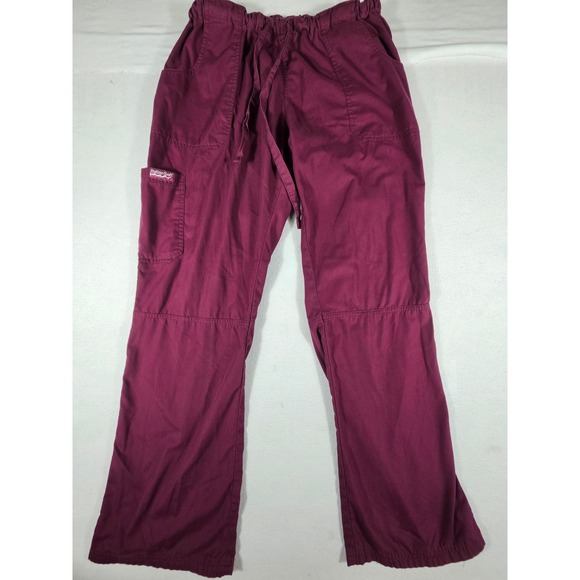 Butter-Soft Pants - Butter-Soft UA Scrubs Wine Burgundy Cargo Pants Drawstring Waist Large UA32C